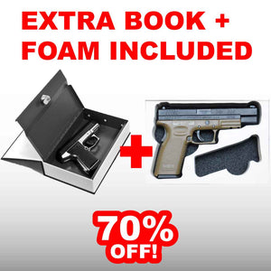 XL 'MonsterBox' StealthBook FOR CHEAP!  FOAM HANDGUN INSERT INCLUDED!